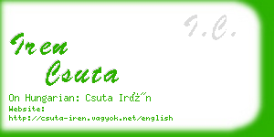 iren csuta business card